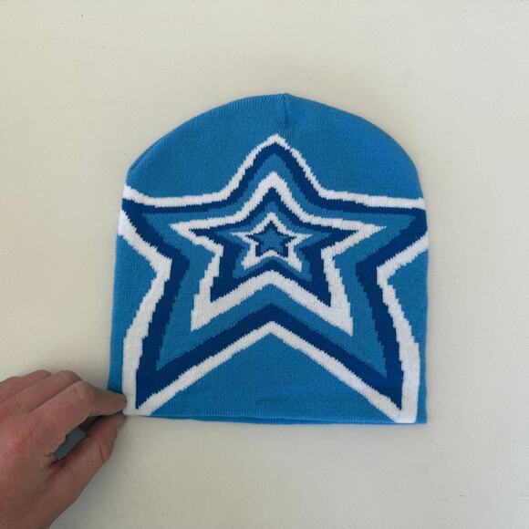 Y2k 2000s blue star beanie - Picture 4 of 7